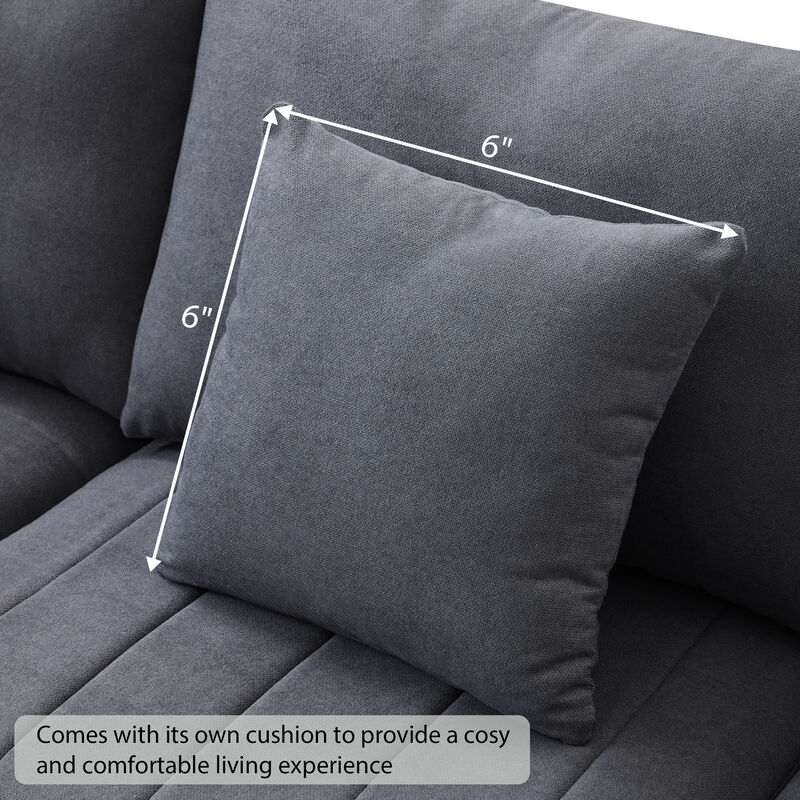 Merax 5-Seat Sofa Couch with Convertible Ottoman
