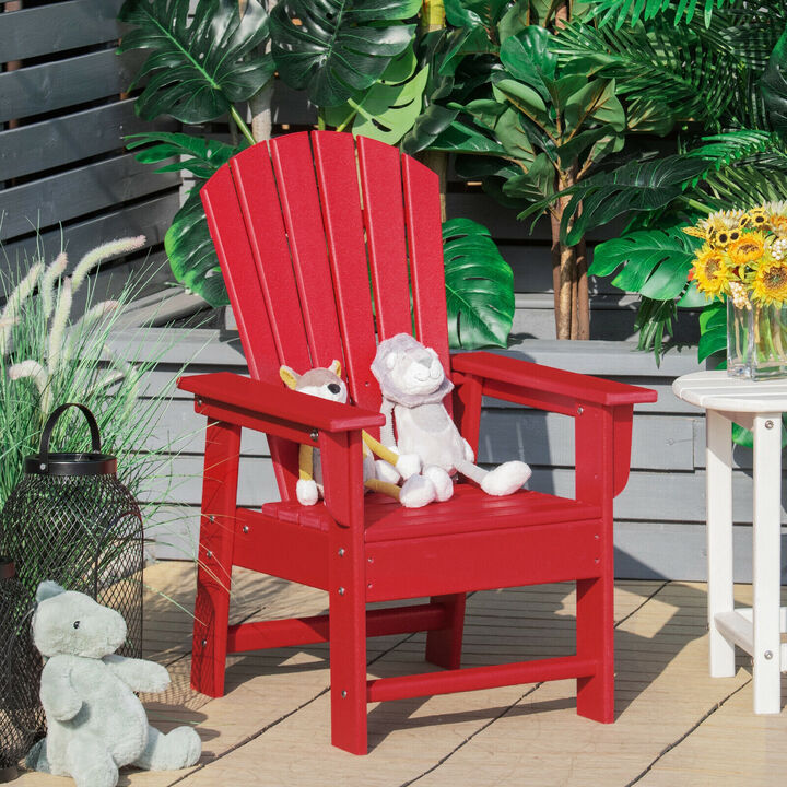 Patio Kids' Adirondack Chair with Ergonomic Backrest