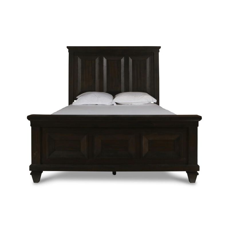New Classic Furniture Furniture Sevilla Contemporary Wood King Bed in Walnut