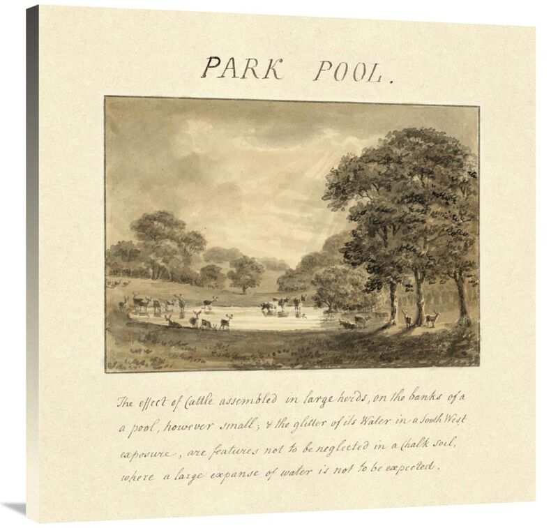 Park Pool, 1813-Canvas Art-36x36