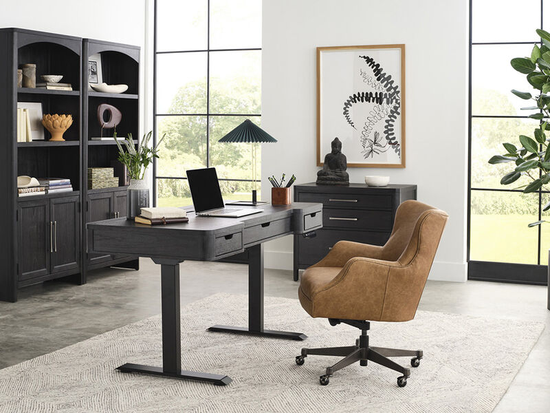 Blake Caramel Leather Desk Chair