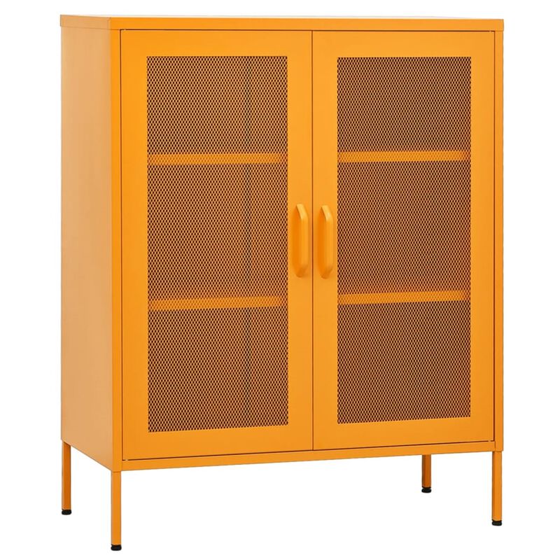 vidaXL Storage Cabinet 31.5"x13.8"x40" Steel