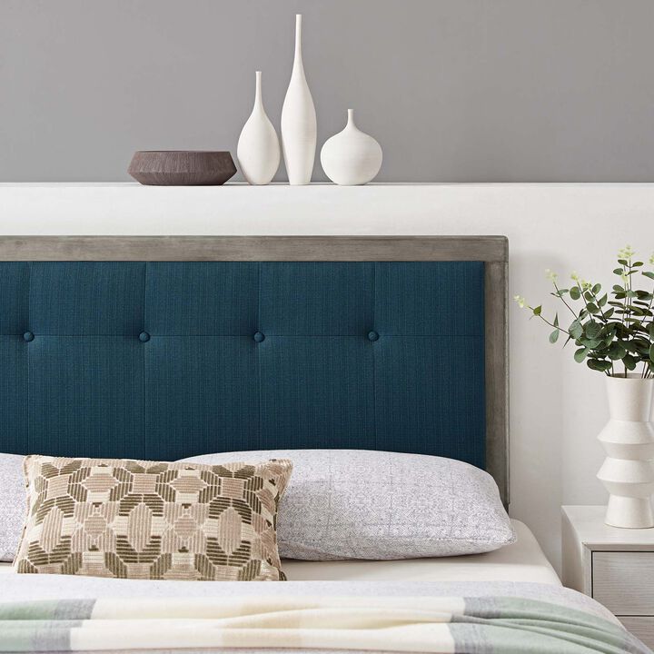Modway - Draper Tufted King Fabric and Wood Headboard
