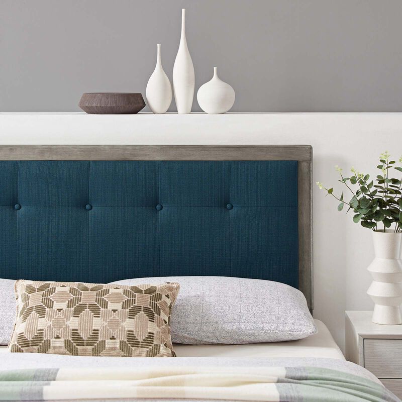 Modway - Draper Tufted King Fabric and Wood Headboard