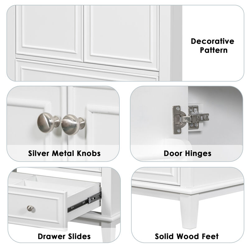 Merax Solid Bathroom Vanity Base without Sink