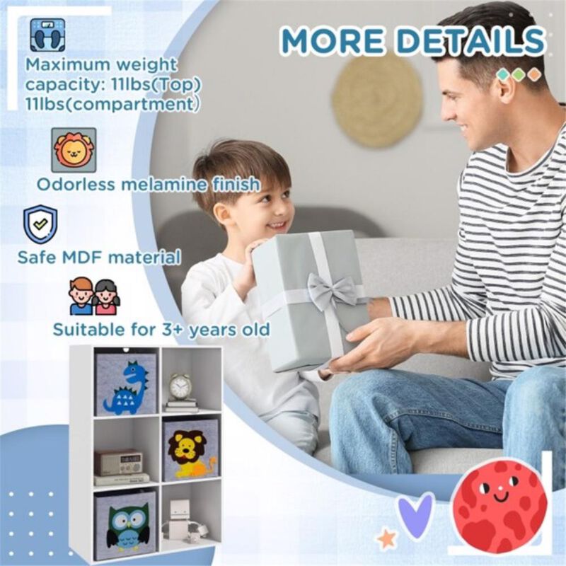Toy Storage Cabinet – Kids’ Organizer Shelf for Toys, Books & More