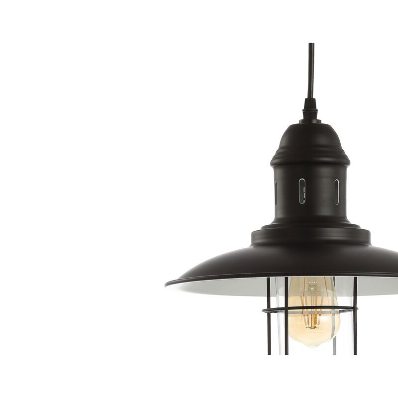 Deere Adjustable Iron/Glass Cage Light LED Pendant