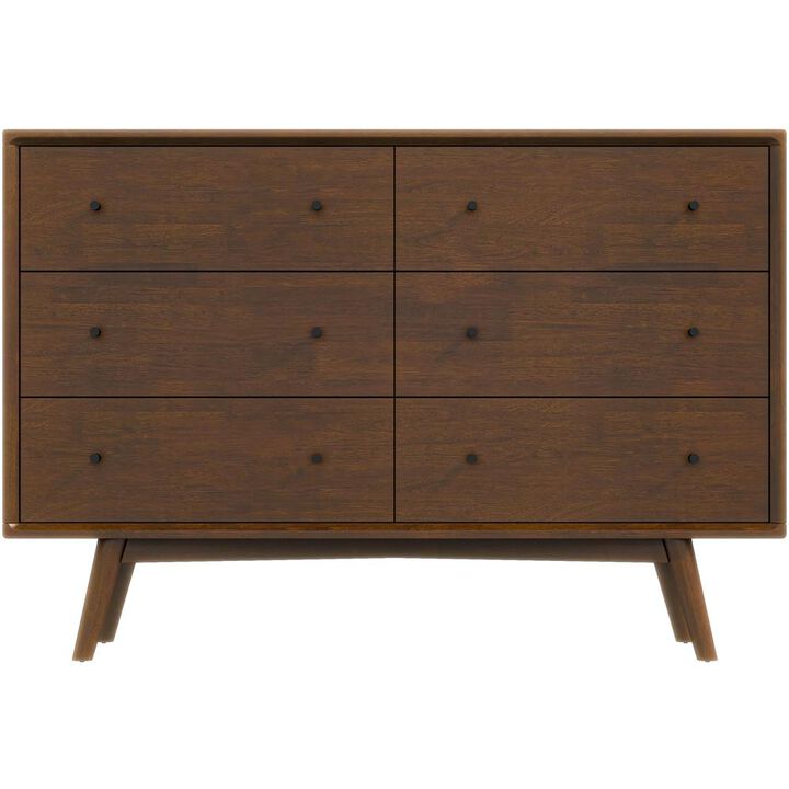 Ashcroft Furniture Co Caroline Mid Century Modern Solid Wood Dresser