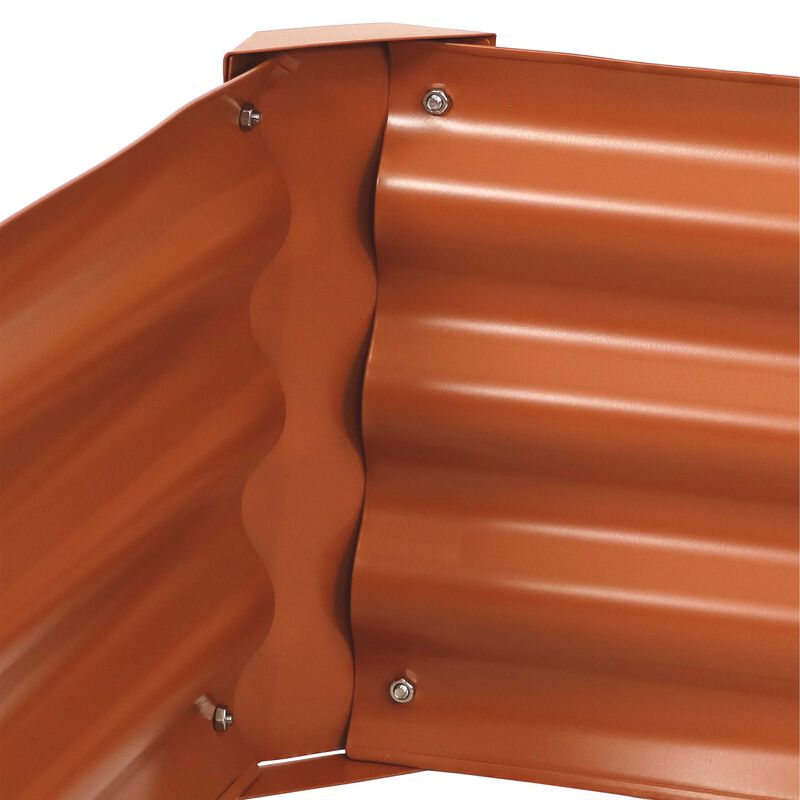 Sunnydaze Powder-Coated Steel Hexagon Raised Garden Bed 41 in