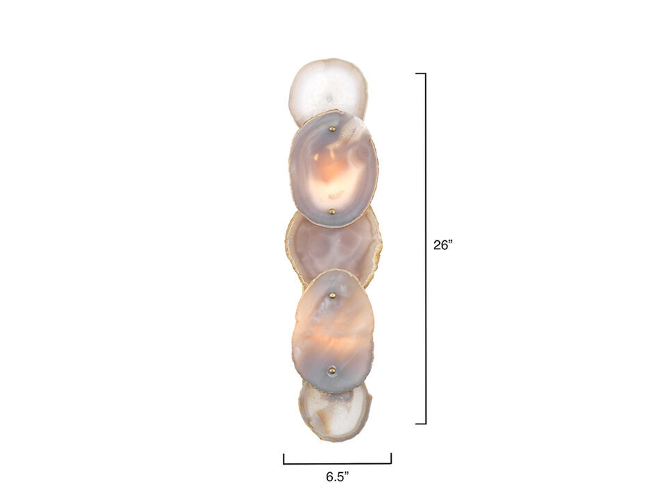 Trinity Wall Sconce, Agate