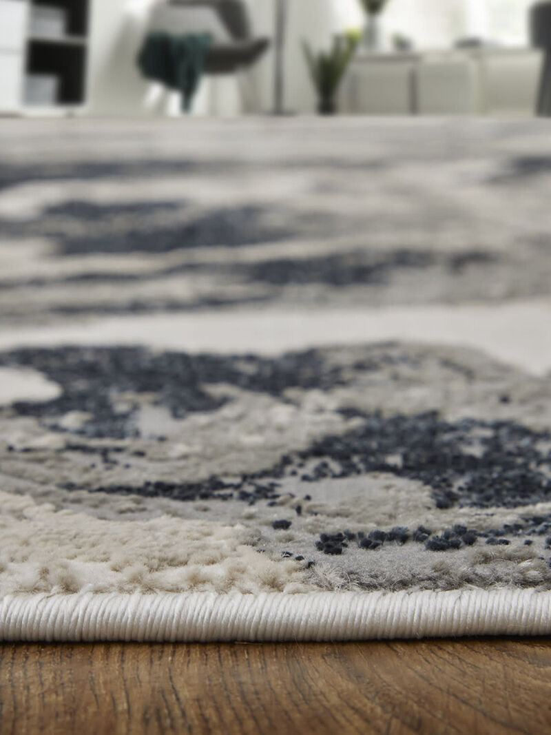 Micah 39LPF 8' x 10' Ivory/Black/Taupe Rug