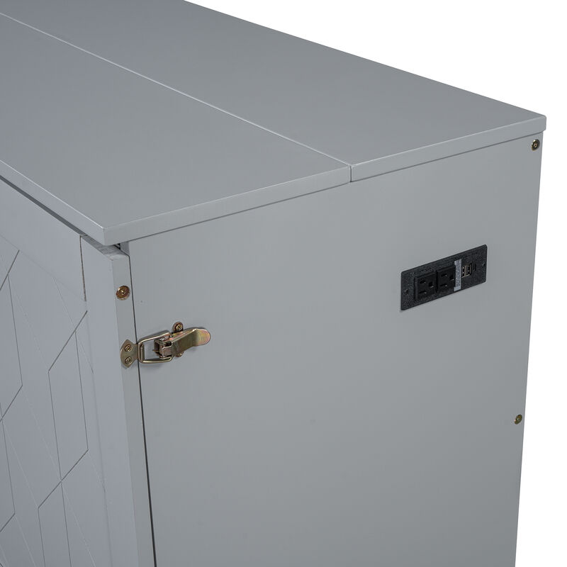 Merax Pulley Structure Design Murphy Bed Cabinet