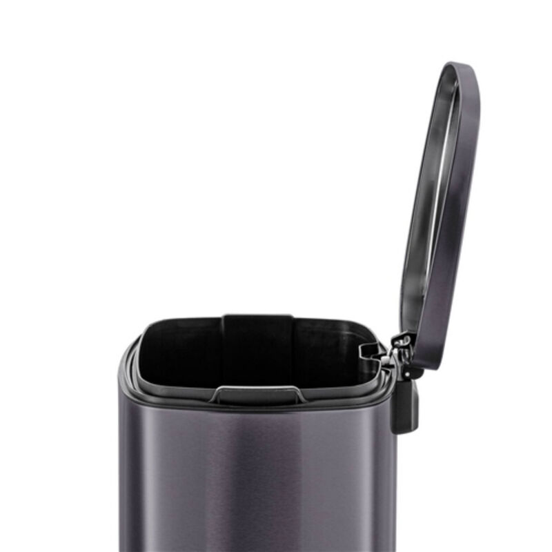 Step Pedal Stainless Steel Trash Can Durable Kitchen Waste Bin with Soft-Close Lid