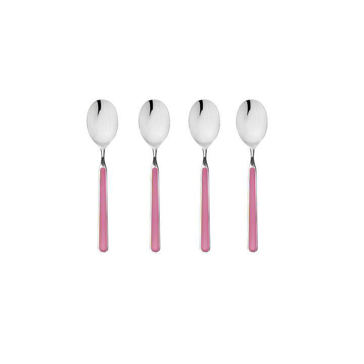 Fantasia 4-Piece Coffee Spoon Set in Pink