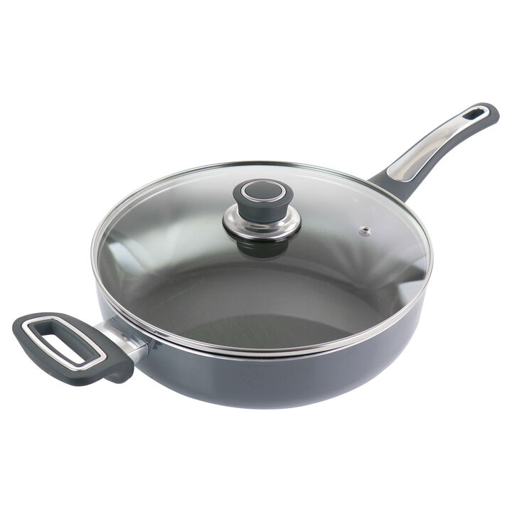 Oster 3.5 Quart Aluminum Saute Pan with Lid