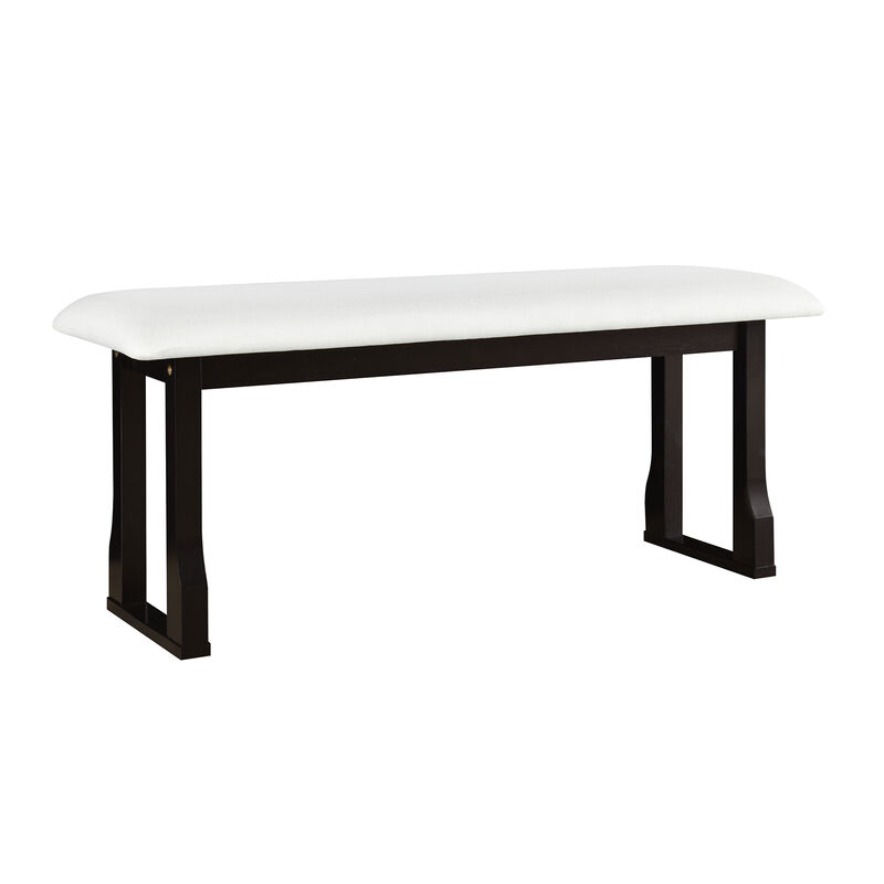 Merax Modern 6-Piece Extendable Dining Table Chairs Bench Set
