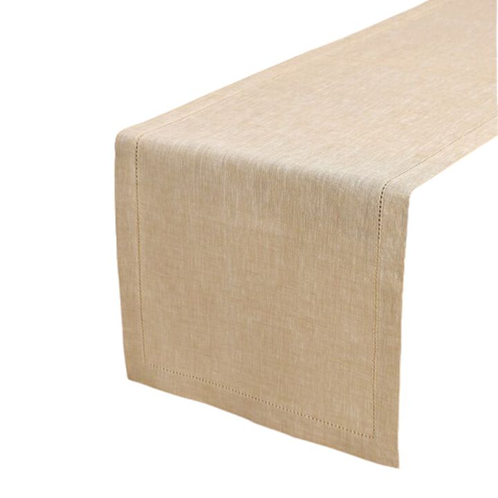 Solino Home 100% Pure Linen Table Runner 14 x 36 Inch | Milan