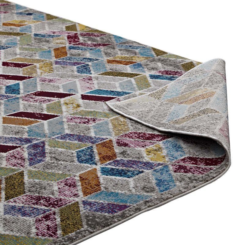 Laleh Geometric Mosaic 4x6 Area Rug - Multicolored