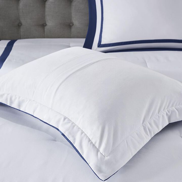 Belen Kox Navy Luxe 8 Piece Comforter Set, Belen Kox