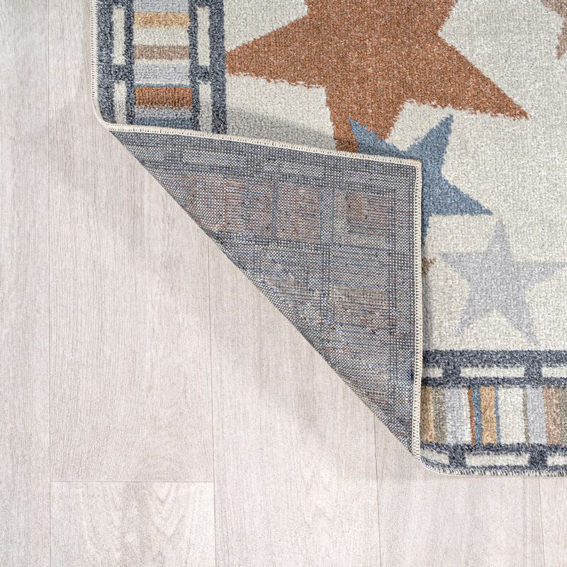 Star Gazer Geometric Machine Washable Area Rug