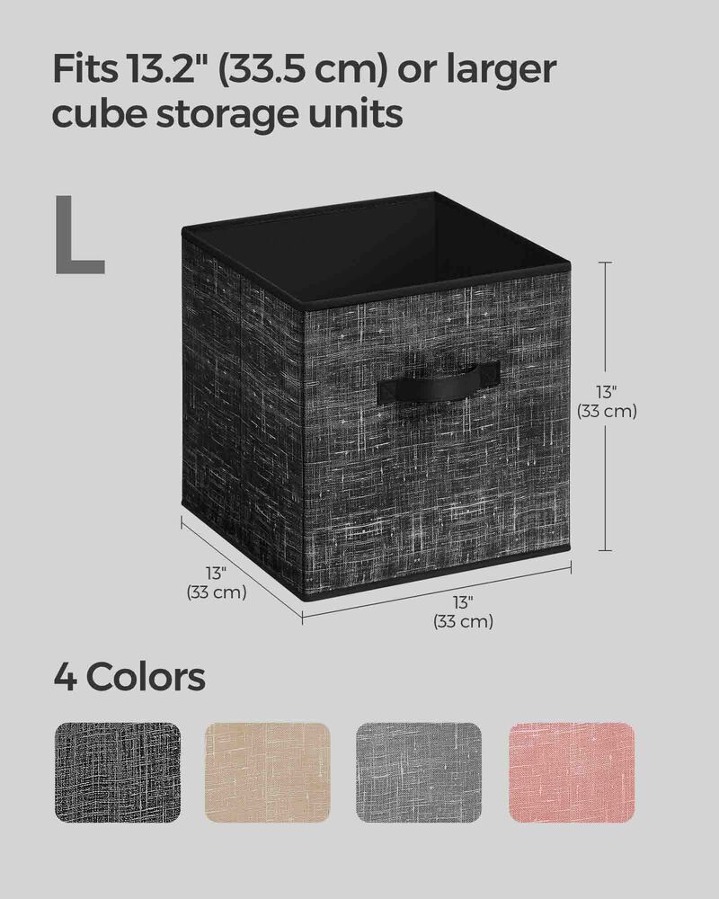 Set of 8 Storage Cubes for Versatile Organization and Space-Saving Storage
