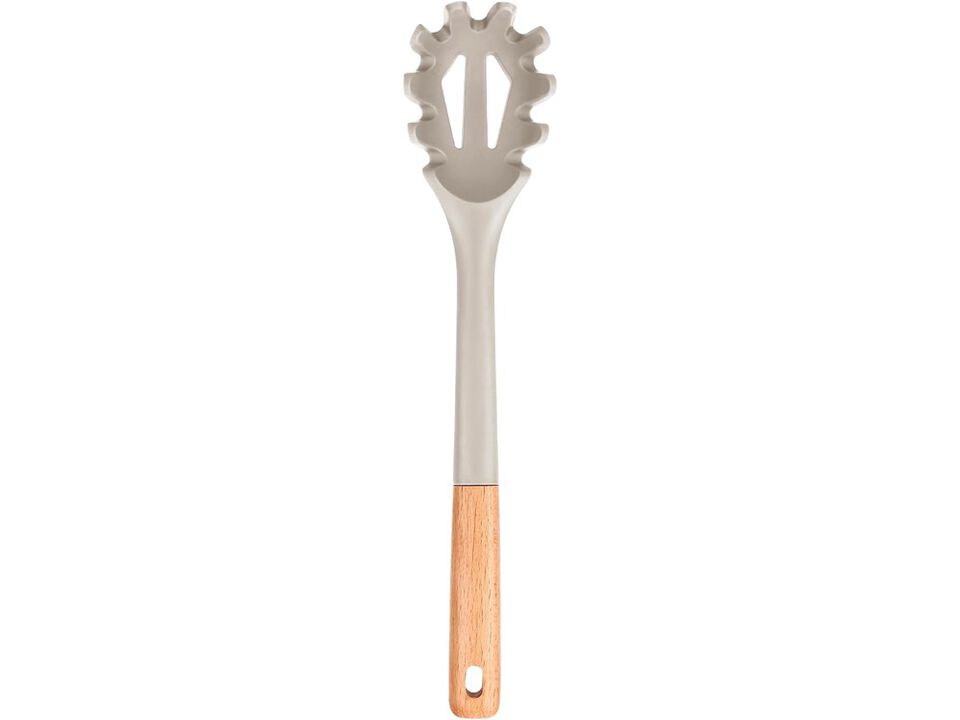 Badiano Silicone Pasta Fork, Kitchen Heat Resistant Noodle Spoon Server