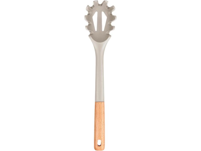 Badiano Silicone Pasta Fork, Kitchen Heat Resistant Noodle Spoon Server