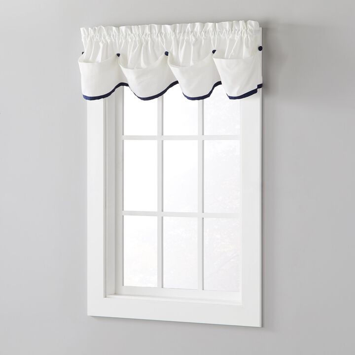 Saturday Knight Ltd Manor Versatile Tailored Window Valance - 58x13", Dove Gray
