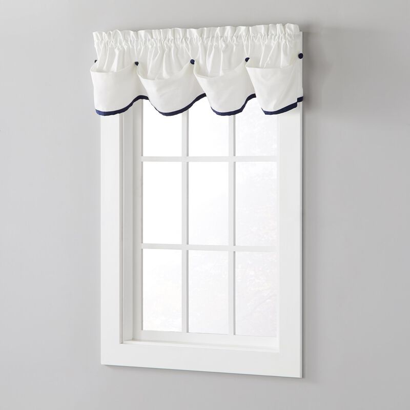 Saturday Knight Ltd Manor Versatile Tailored Window Valance - 58x13", Dove Gray