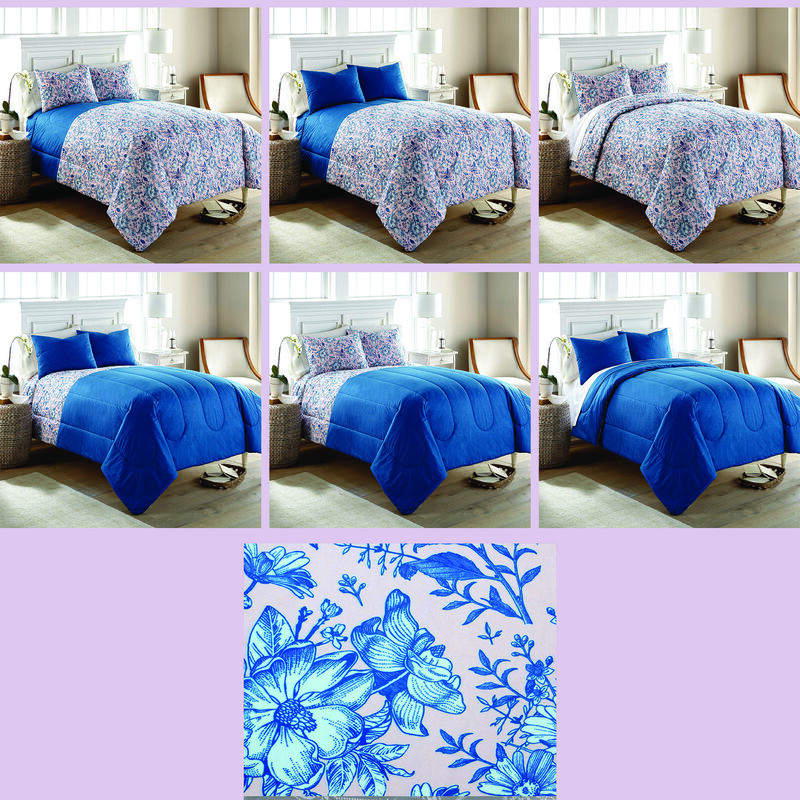 Micro Flannel 6 in 1 Comforter Set