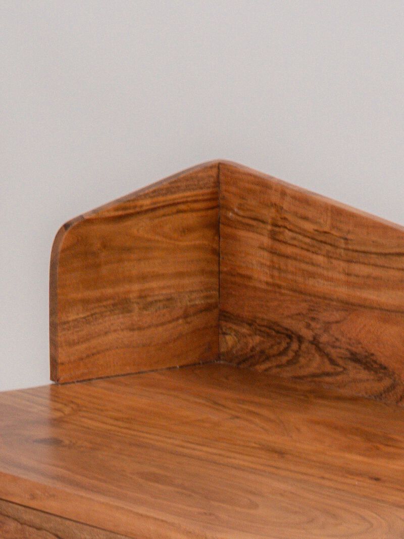 Handmade Eco-Friendly Modern Wood Light Walnut Rectangle Desks 82"x77"X60" From BBH Homes