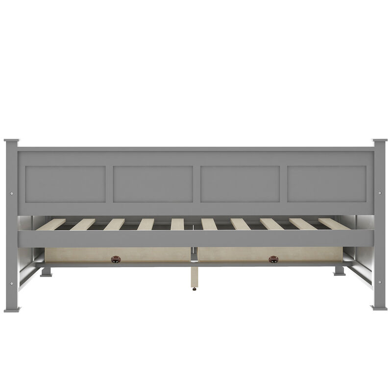 Merax Wooden Modern and Rustic Casual Style Daybed Bed