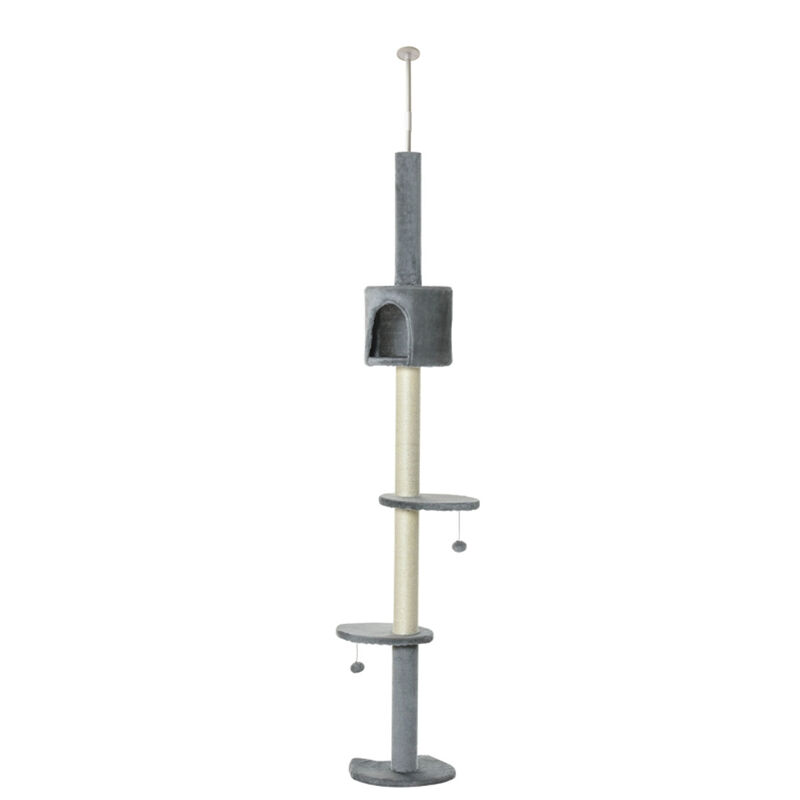 Modern Multi-Level Cat Tree with Scratching Posts, Perches, and Hideaway Condos for Cats
