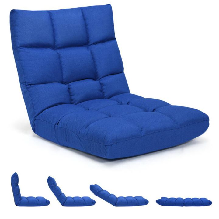 Hivvago 14-Position Adjustable Folding Lazy Gaming Sofa