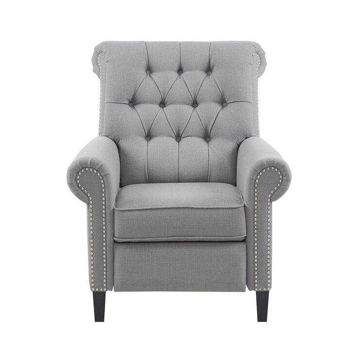 Gracie Mills Rhys Button Tufted Back Recliner