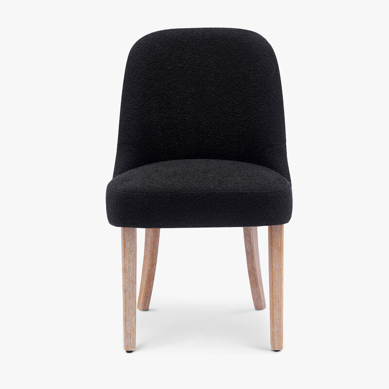 WestinTrends Mid-Century Modern Upholstered Boucle Dining Chair