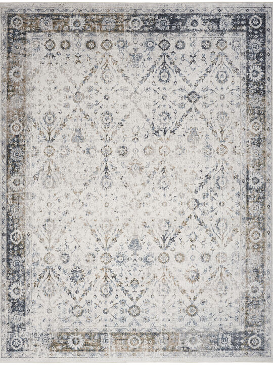 Astra Machine Washable ASW16 Ivory/Blue 7'10" x 10' Rug