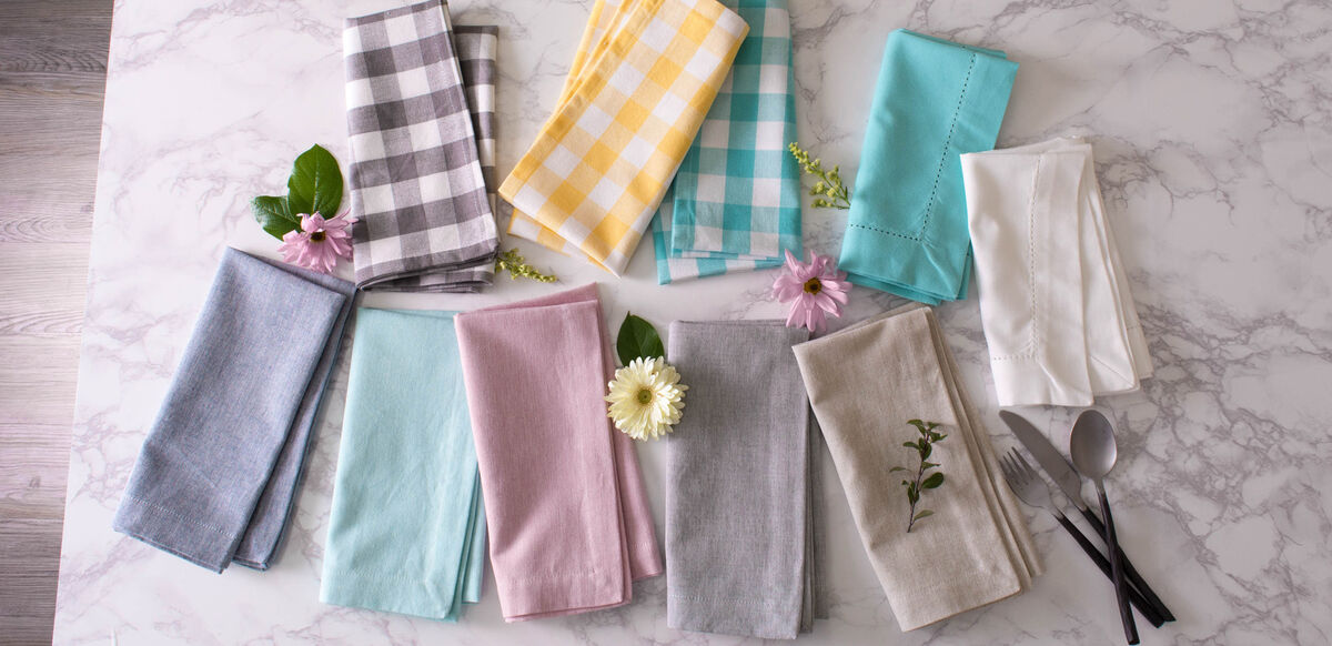 Blue Chambray Rectangular Tablecloth 60" x 84"