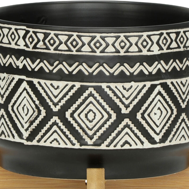 7" Diamond Planter On Stand