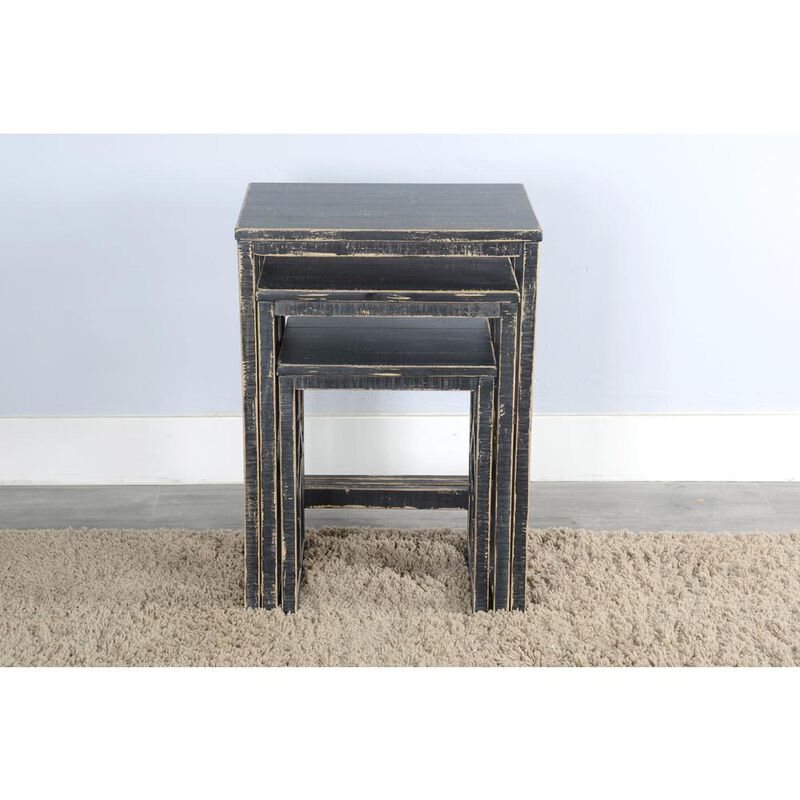 Sunny Designs Black Sand Nesting Table