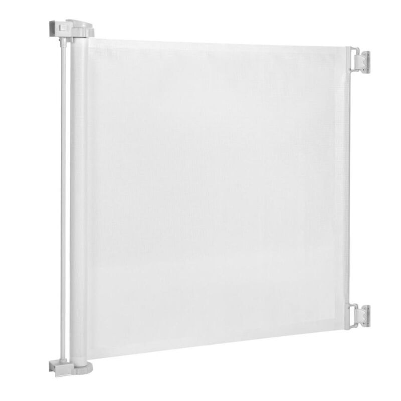 Hivvago 33 Inch Tall Retractable Mesh Safety Gate for Indoor and Outdoor Use