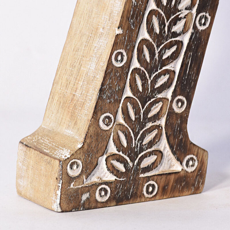 Vintage Natural Handmade Eco-Friendly "7" Numeric Number For Wall Mount & Table Top Décor