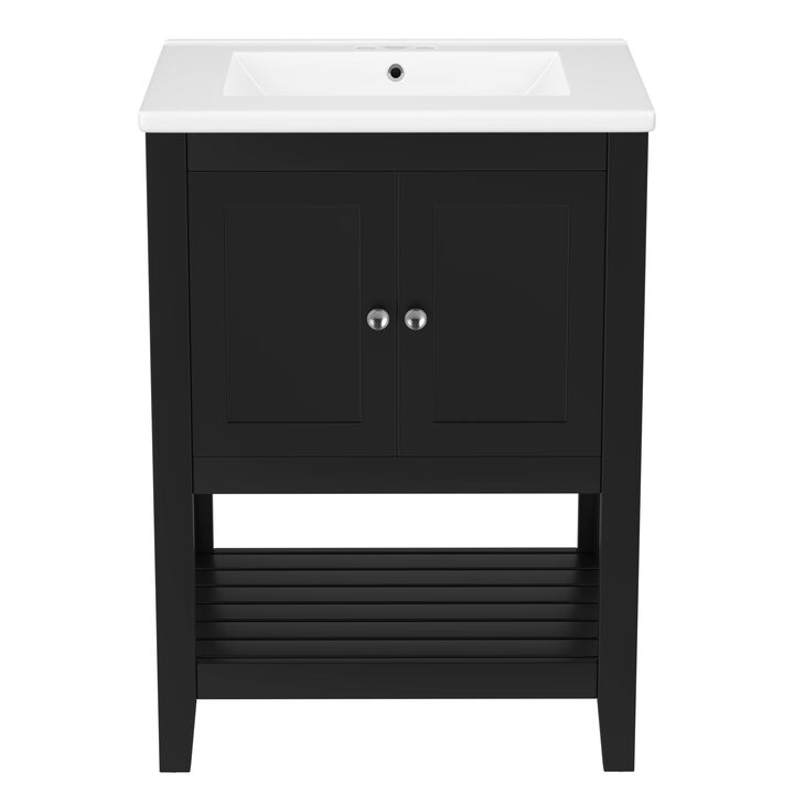 Merax Modern Sleek Bathroom Vanity with Sink