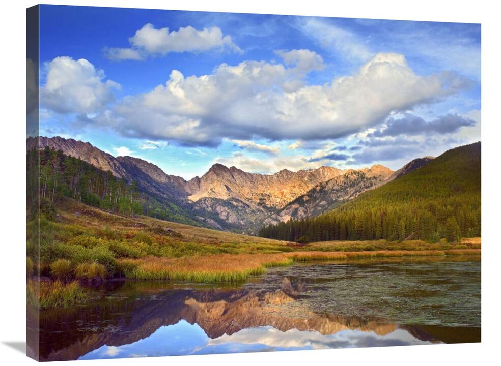 Mt Powell and Piney Lake, Colorado-Canvas Art-32x24