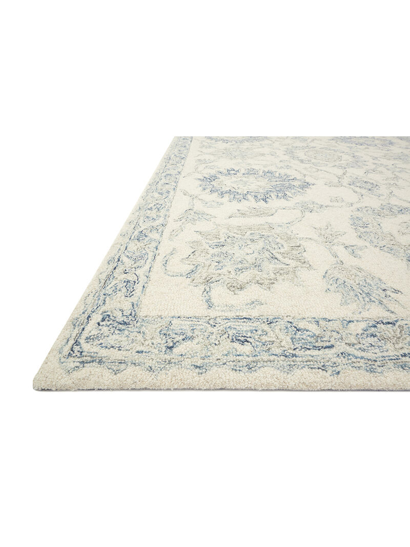 Norabel NOR04 Ivory/Blue 7'9" x 9'9" Rug
