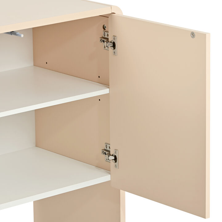60"L Sideboard with 4 Doors and Rebound Device