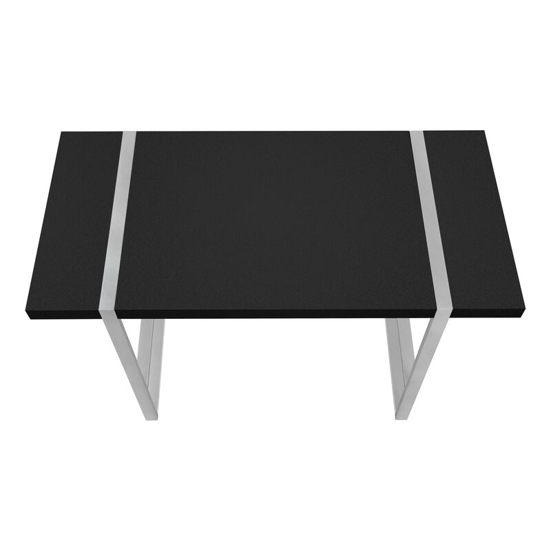 Monarch Specialties I 7664 Computer Desk, Home Office, Laptop, 48"L, Work, Metal, Laminate, Black, Grey, Contemporary, Modern
