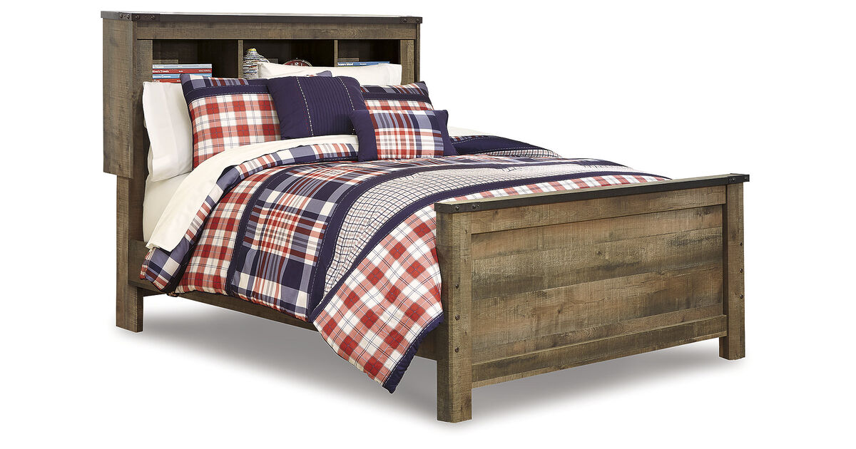 Trinell Full Bookcase Panel Bed
