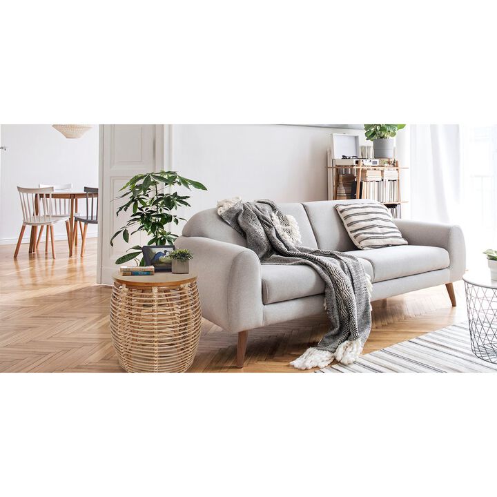New Pacific Direct Iris Round Rattan End Table