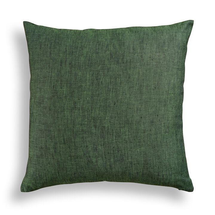 Solino Home Decorative Linen Pillow Cover 20 x 20 Inch - 100% European Flax Throw Pillow Case with Invisible Zipper | Montauk